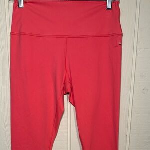 Athleta Transcend 7/8 Tight Leggings Coral Pink Women's Large  NWOT